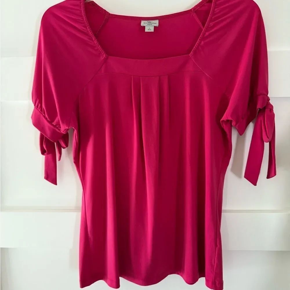 Y2K vintage Worthington Women's Pink Top size large